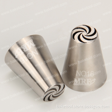 New Stainless Steel Russian Pastry Nozzles for Cake Decoration#NO16